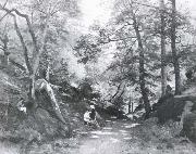 Oscar Torna Summer Landscape oil painting